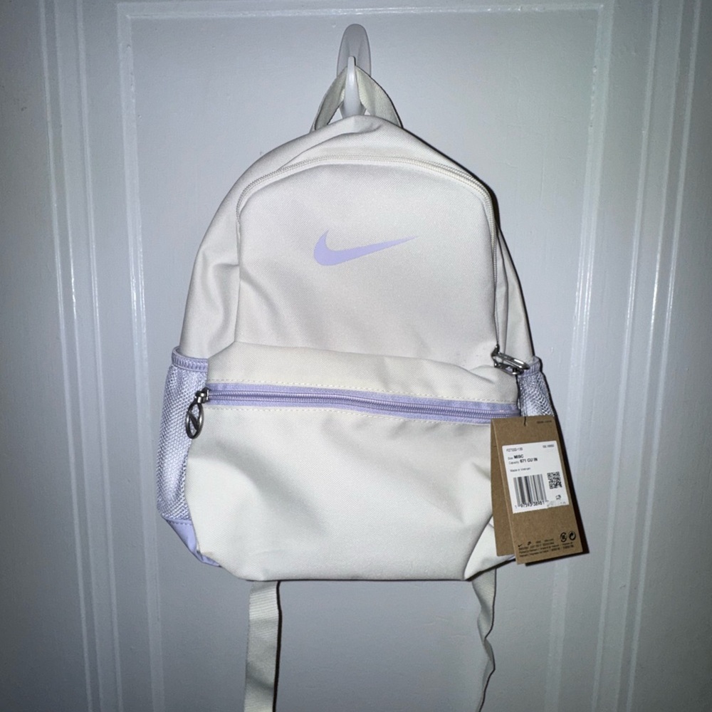 NWT - Nike White and Purple Mini Backpack